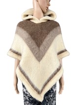 Poncho in lana icewool con cappuccio, S - £63.10 GBP