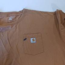 Carhartt K87 BRN Men's Brown Cotton Short Sleeve T-Shirt Size 4XL Chest 64" image 11