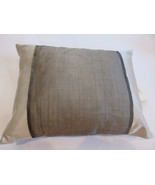Calvin Klein Petals Silk Wrap Silver deco pillow NWT Rare - $1,000.72 MXN