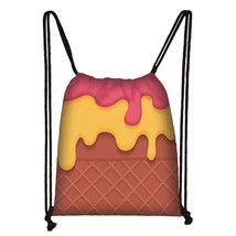 Lovely Donut Drawstring Bag Cute Girls Candy Backpack Kids  School Bag Casual Ba - £92.88 GBP