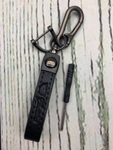 Microfiber Leather Car Keychain Universal Key Fob Keychain Leather Chain... - £13.63 GBP