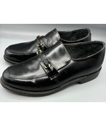Executive Imperial Black Leather Loafers Size 10 E Mens Dress Shoes - $14.73