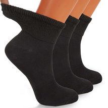 AWS/American Made Women&#39;s Diabetic Ankle Socks with Non-Binding Top and Seamless - £7.86 GBP+