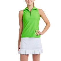 Nwt Tzu Tzu Sport Grass Green Allie Sleeveless Racerback Golf Shirt - L &amp; Xl - £46.90 GBP