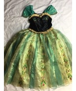 Anna 7/8 Frozen Coronation Dress Deluxe Princess Party Costume gown  - $54.28 CAD