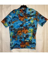 John Blair Vintage Hawaiian Shirt L 70s Tribal Luau Print Made in USA - $54.63 CAD