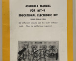 Philmore Assembly Manual For Kit 9 Educational Electronic Kit Book Guide - $14.20