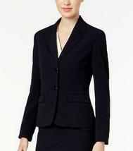 Nine West One-Button Shawl Collar Stretch Jacket Nightsky Womens,Size 6 - £38.37 GBP
