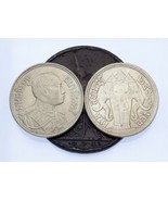 1895-1925 Thailand Coin Lot of 2 ATT, 1/4 Baht (VF to Unc. Condition) - $65.65 CAD