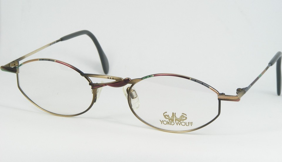 YOKO WOLFF Luft col. 02 MULTICOLOR EYEGLASSES GLASSES METAL FRAME 50-19-... - $84.13
