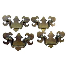 4 Bail Drawer Pulls Hardware 3 3/4 in Unmarked Set Used with Screws Vintage - £10.13 GBP