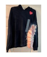 WILDFOX tie dyed hoodie navy and pink - $42.89