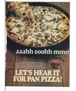 1982 Pizza Hut Print Ad Vintage 8.5&quot; x 11&quot; - £15.02 GBP