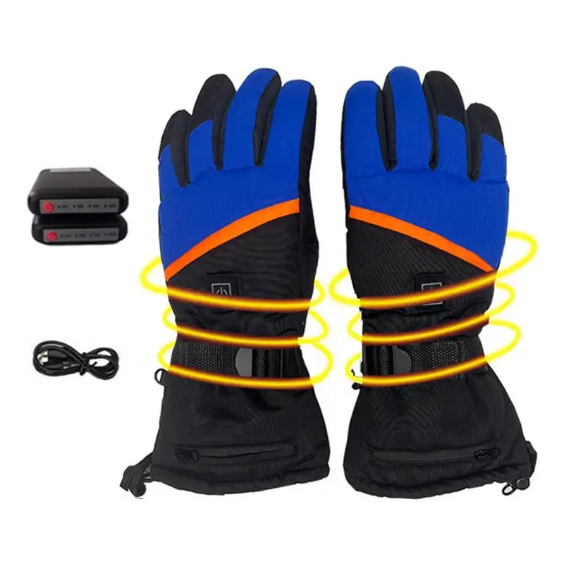 Warmspace 5V Electric Heated Gloves Waterproof Lithium Battery Self Heating Wint - $116.84