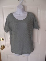 Forever 21 Moss Green Knit Shirt Size Medium Women&#39;s EUC - £10.86 GBP