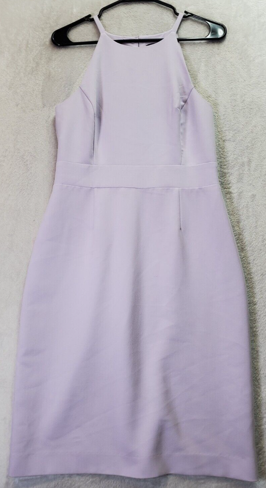 Banana Republic Sundress Womens Size 4 Purple Spaghetti Strap Back Zippe... - $12.13