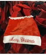 Handmade Christmas Santa Hat Purse Handbag 11X8 Inch - $10.00