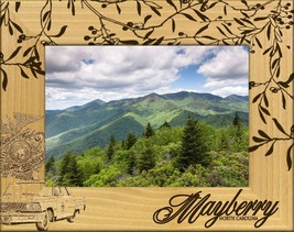 Mayberry North Carolina Laser Engraved Wood Picture Frame Landscape (8 x 10) - £42.62 GBP