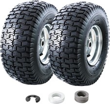 15X6.00-6 Lawn Mower Tires And Wheel Assembly, Front Tires Replacement,, 2Pcs - £61.49 GBP