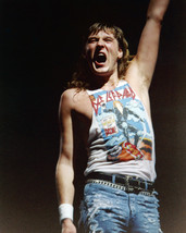 Risnay Def Leppard Joe Elliott arm Raised on Stage 1970&#39;s 16x20 Canvas Giclee - £52.34 GBP