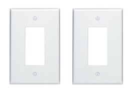 2X Leviton 88601-000 White 1 gang GFCI/Rocker Wall Plate - 2 screws Included - £7.49 GBP