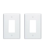 2X Leviton 88601-000 White 1 gang GFCI/Rocker Wall Plate - 2 screws Incl... - $12.87 CAD