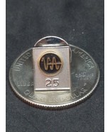 Varian VA 14 K Blanc Doré 25 An Service Commémoration Broche Attache Épi... - $3,843.29 MXN