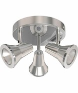 Ceiling Spotlights Nickel Finish Adjustable 10.5&quot; in 3 Light Modern Semi... - $32.66