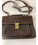 Firenze Italian Leather Briefcase Messenger Bag - $177.78 CAD