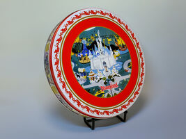 Disneyland 2007 Holiday Plates Set 4pc Mickey Christmas Tin - $14.99