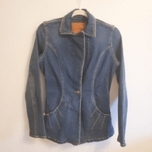 Vintage Guess Jean Jacket Stretch Denim Size S - £19.77 GBP