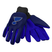 NHL St. Louis Blues Colored Palm Utility Gloves Navy w/ Royal Palm by FOCO - £11.14 GBP