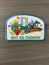 Girl Scout Starting Today 2011 GS Cookie Embroidered Patch - £1.18 GBP