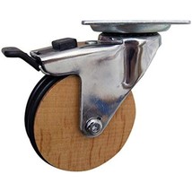 Wood 3&quot; Cstr W/BRAKE - $28.02