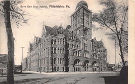 Philadelphia Pa Boys New High School Postcard 1908 - £6.83 GBP