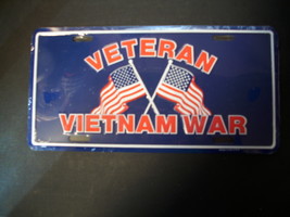 Vietnam Veterans car tag - $187.34 MXN