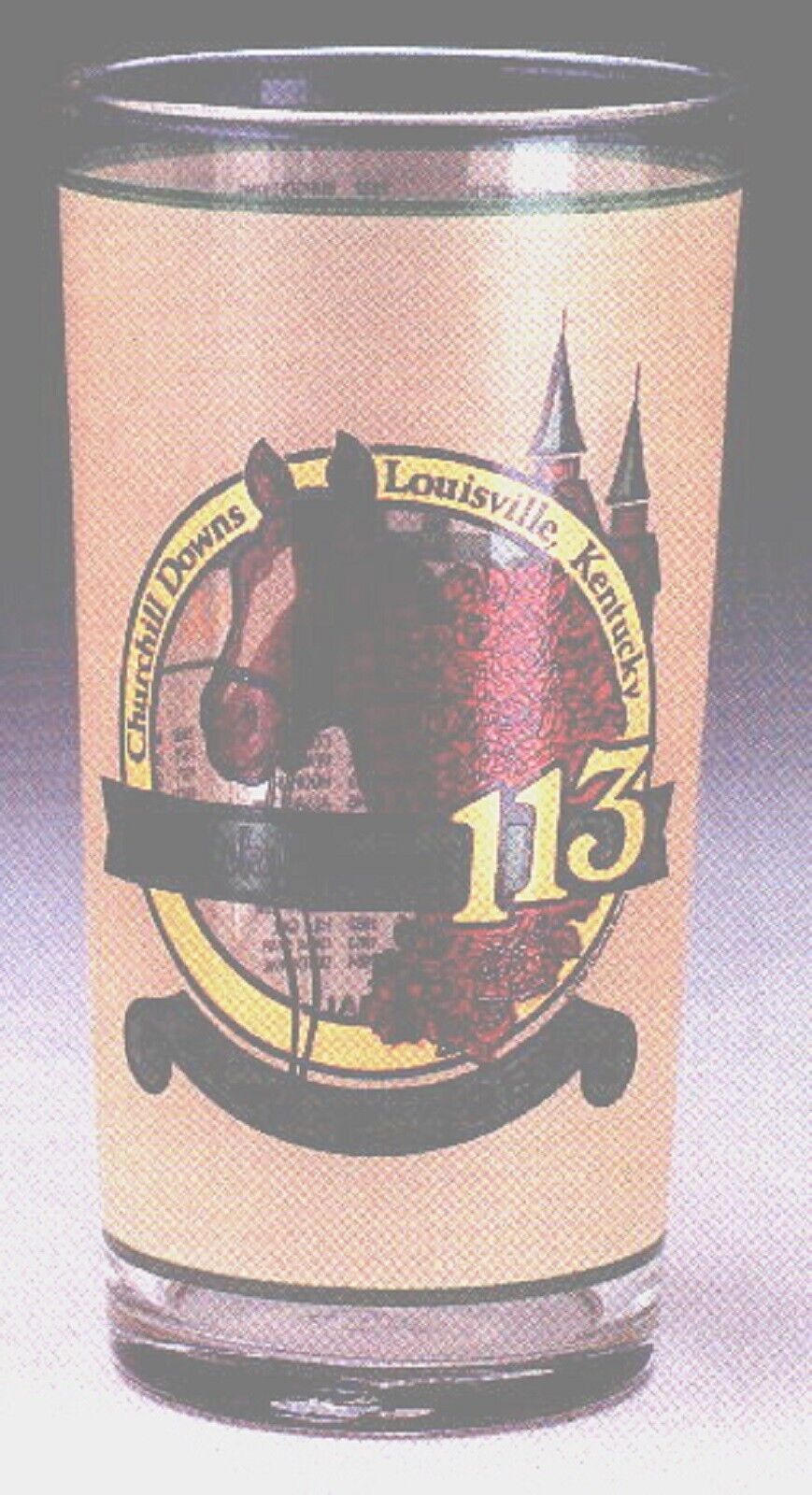 1987 - 113th Kentucky Derby Glass in MINT Condition - ALYSHEBA - $12.00