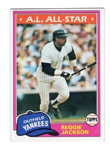Reggie Jackson 1981 Topps AL All-Star #400 Mr October HOF WS MVP New York Yankee - £3.12 GBP