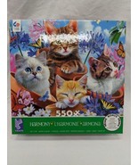 Ceaco Harmony Kittens In A Garden 550 Piece Puzzle - £10.18 GBP