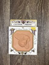 Cotton Press Mini Mold Angel AMACO Terra Cotta Clay Unused Vintage - $10.99