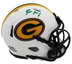 Brett Favre Autographed Green Bay Packers Lunar Eclipse Mini Speed Helmet Radtke - £306.57 GBP