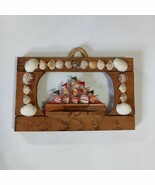 Key Holder Souvenir Wall Hanging Nautical Shells Ship Boat Rustic Folk Art - $454.67 MXN