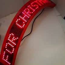 Mr. Christmas SING ALONG With SANTA banner display screen electronic red... - $30.00