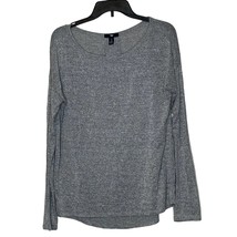 Gap T-Shirt Top Size Small Gray Heather Womens LS Stretch Blend Shirt - £14.07 GBP