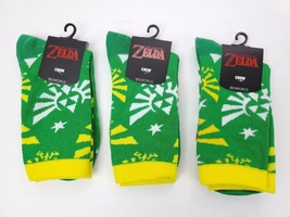 3 Pack Bioworld The Legend of Zelda Crew Socks Sock Size 9-11 (shoe size... - £10.01 GBP