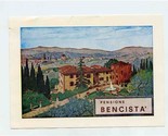 Pensione Bencista Brochure Florence Italy 1960&#39;s - $17.82