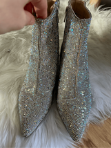 Betsey Johnson Kyla sparkly boots with little stones crystals size 6 1/2... - $64.35