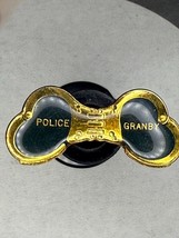 Police Grandby Massachusetts Handcuff Lapel Pin Tie Tac - $11.88