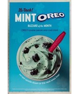 Dairy Queen Poster Backlit Plastic Mint Oreo Blizzard 17x25 dq2 - £276.15 GBP
