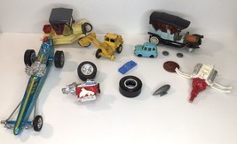 Lot Of Damaged Diecast Toy Cars And Parts To Toy Cars For Parts Only - £8.79 GBP